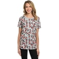 thumbnail image 1 of Disney Mickey & Minnie Mouse Women's & Plus All-Over Print Graphic Tee, Gray, 1 of 6