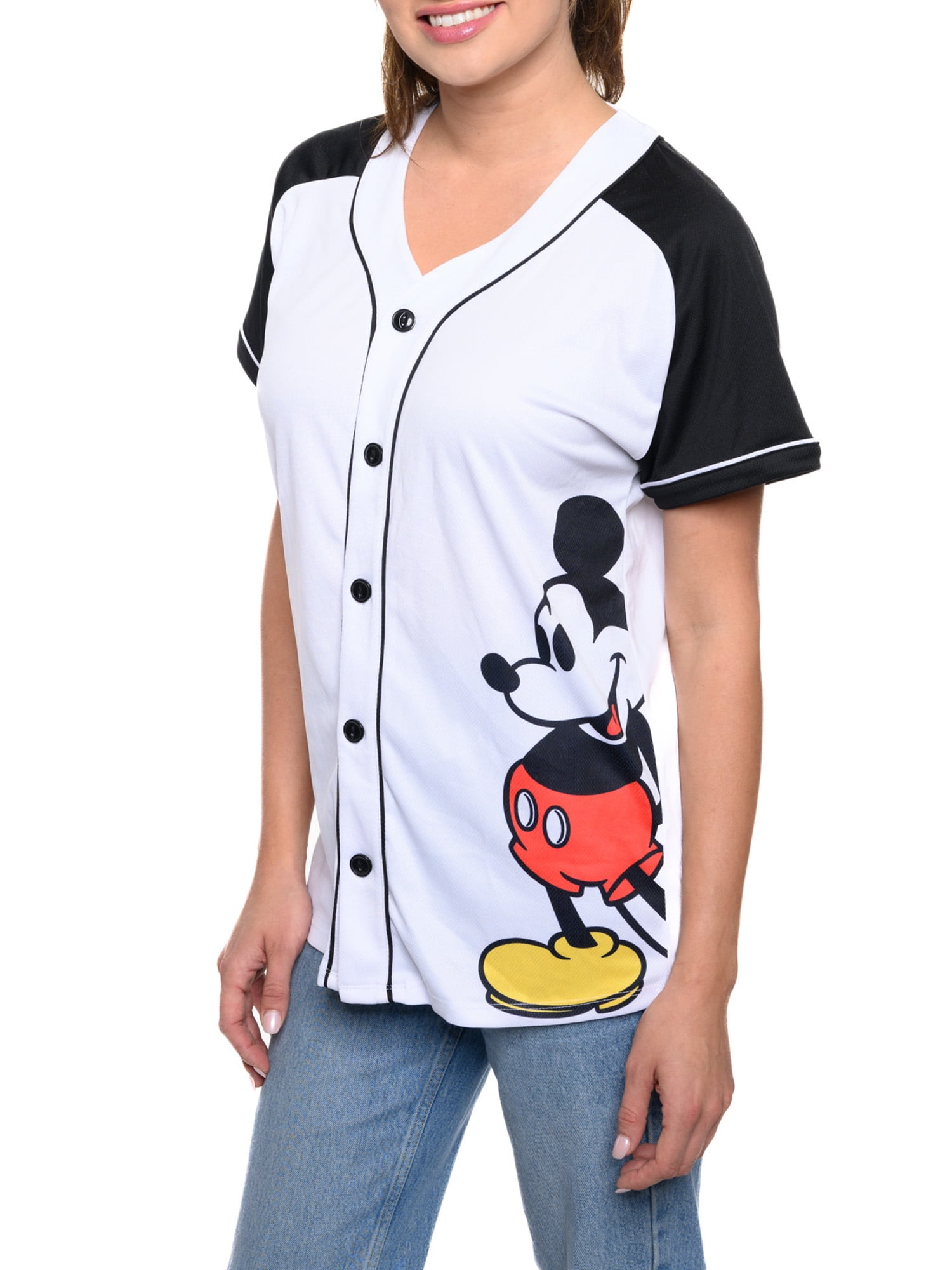 Disney Logo Mickey Mouse Black Custom Name Baseball Jersey Disney