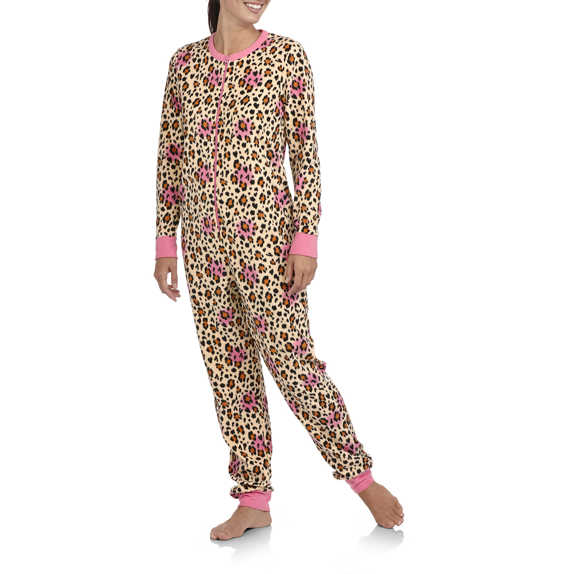 Women's Micro Fleece One-Piece Pajamas - image 1 of 2
