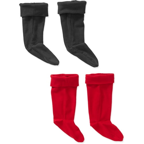 Women's Microfiber Fleece Rain Boot Liners, 2Pack