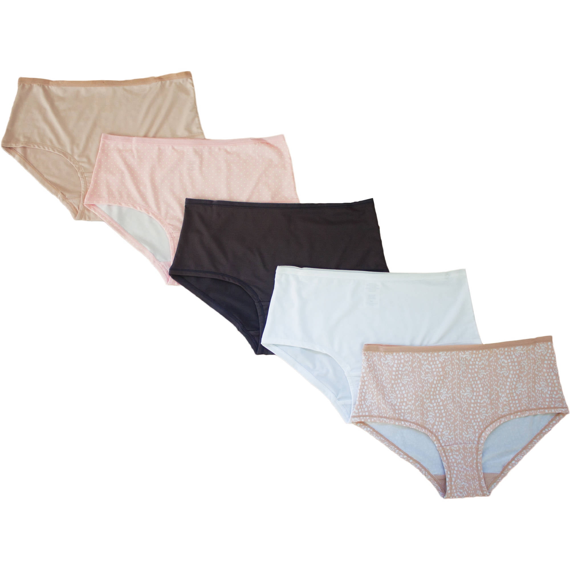 Women's Microfiber Hipster Panties 5 Pack