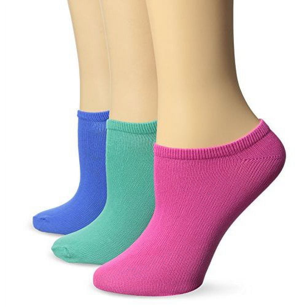 Women's Microfiber No Show Socks Assorted Size 410 (3Pack)