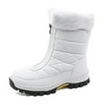 thumbnail image 1 of Women's Mid-Calf Cotton shoes, Casual fashion Snow Boot, Thermal Insulated Waterproof Winter Boots, 1 of 10