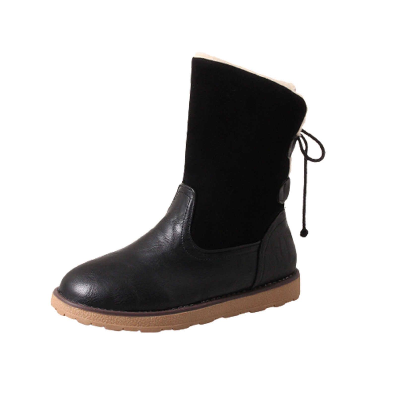 Women's Mid Calf Snow Boots Thick Warm Furry Lined Winter Boots Thermal