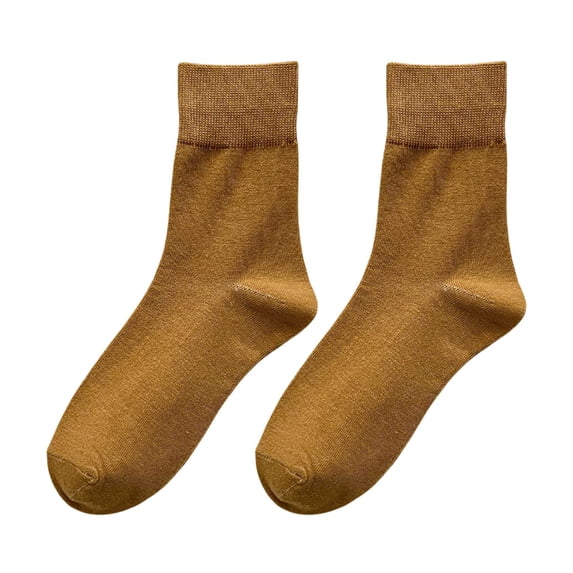 Women's Mid Calf Socks Plain Soft Feel Ribbed Socks Casual Daily Fall Crew Socks