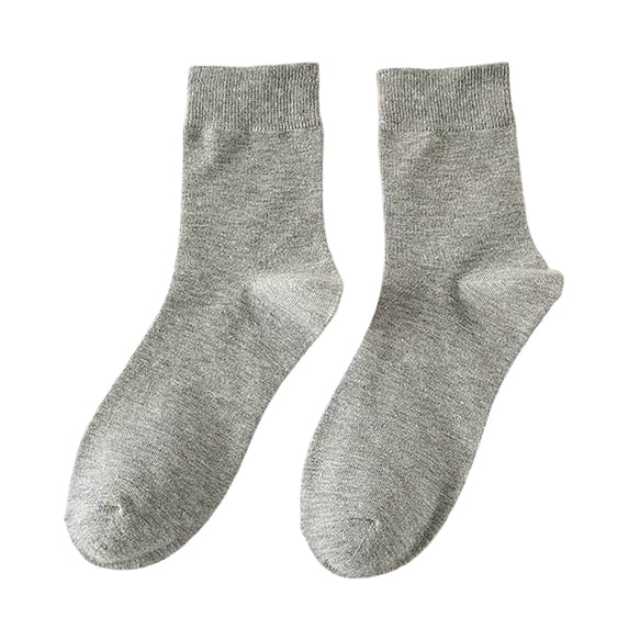 Women's Mid Calf Socks Plain Soft Feel Ribbed Socks Casual Daily Fall Crew Socks