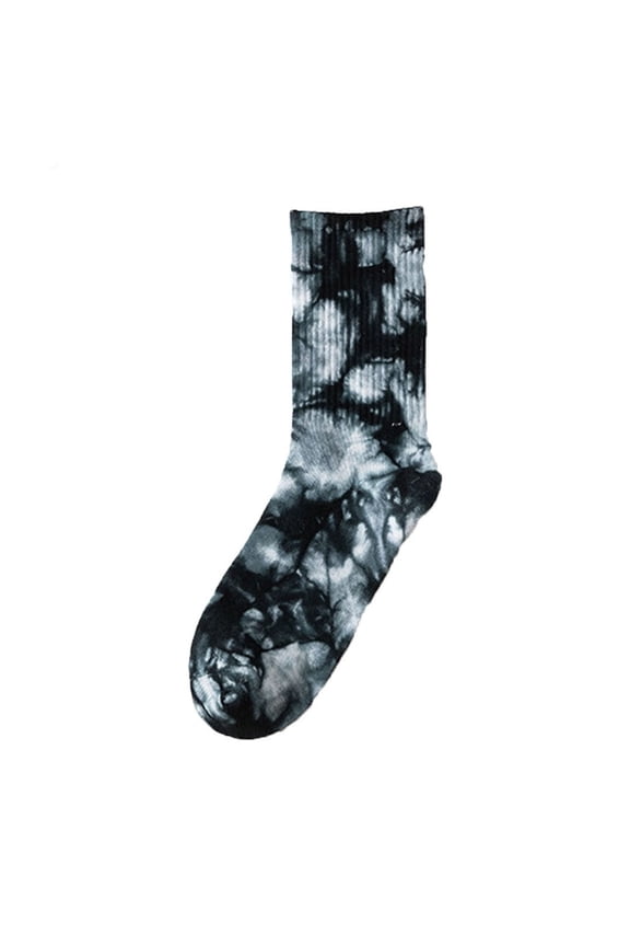 Women's Mid Calf Socks Trendy Tie Dye Pattern Comfortable Everyday Streetwear Style