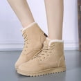 thumbnail image 1 of Women's Mid Calf Winter Snow Boots Hiking Boots Warm Fur Lined Winter Boots Anti Slip Cold-Resistant Outdoor Walking Shoes for Women Ladies, 1 of 5