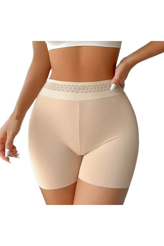 Women's Mid High Waist Lifting Pants - Nylon Spandex, Tummy Control, Open Crotch - Body Shaping Underwear