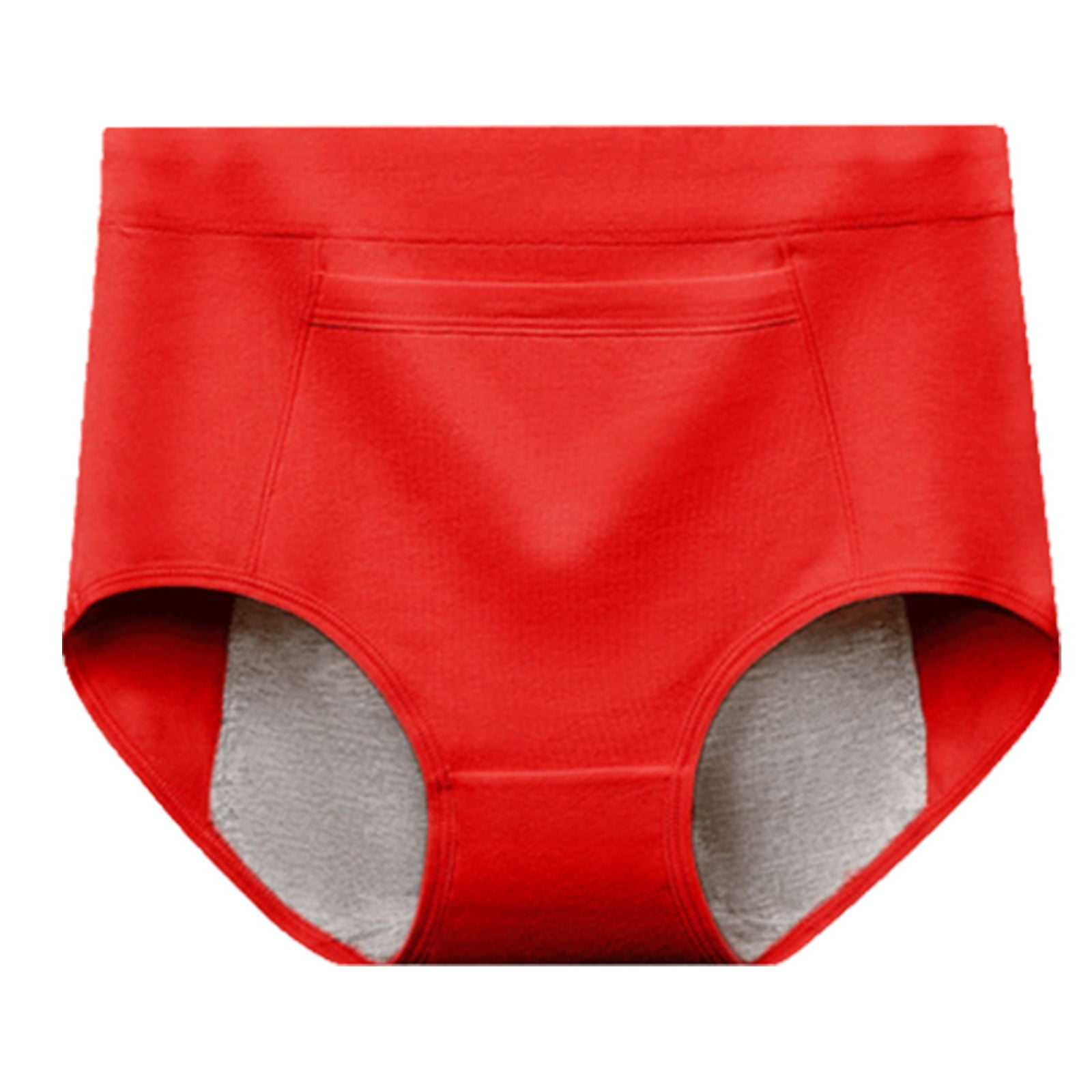 Women's Mid High Waist Solid Color Plus Size Pocket Anti Leakage Elastic  Comfortable Fit Underwear Cotton Underwear Sheer Shorts Vs Panties for  Women