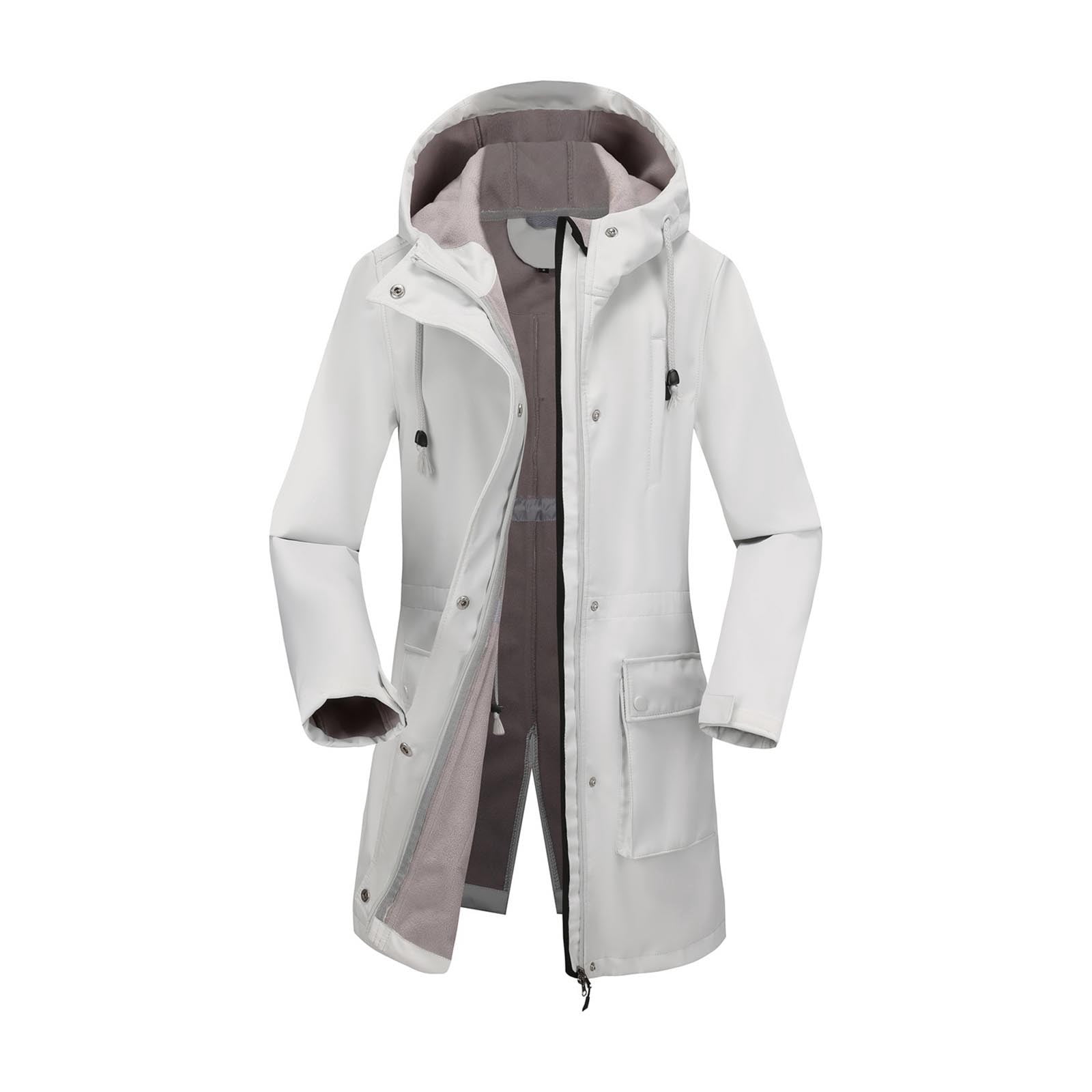 All-Weather Fleece Lined Waterproof Coat - Brown At Cotton Traders - View #13