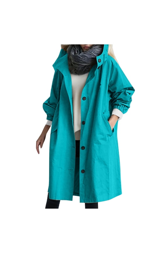 Women's Mid Length Trench Coat Casual Outerwear with Belted Waist and Long Sleeve Design for Stylish Comfort