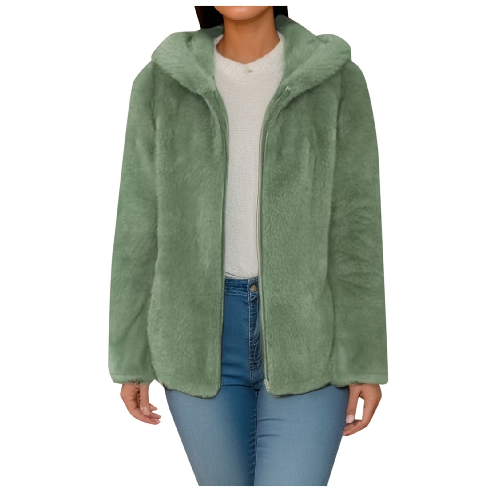 Women's Mid Length Winter Hooded Coat Solid Color Lined Jacket Outerwear For Cold Weather Comfort