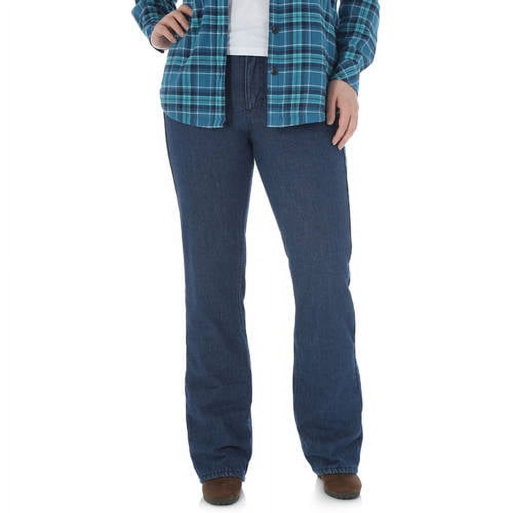Women's Mid Rise Bootcut Fleece Lined Jean
