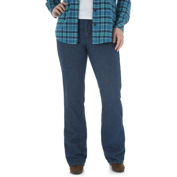 Women's Mid Rise Bootcut Fleece Lined Jean