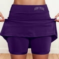 thumbnail image 1 of Women's Mid Rise Culottes With Pocket Sports Casual Fashion Printed Skirt Skirts with Shorts Split Skirt Ruffle Mini Skirt Knit Midi Skirt Sweat Skirt Tennis Skirt for Women Glitter Skirt Skirt Preppy, 1 of 4