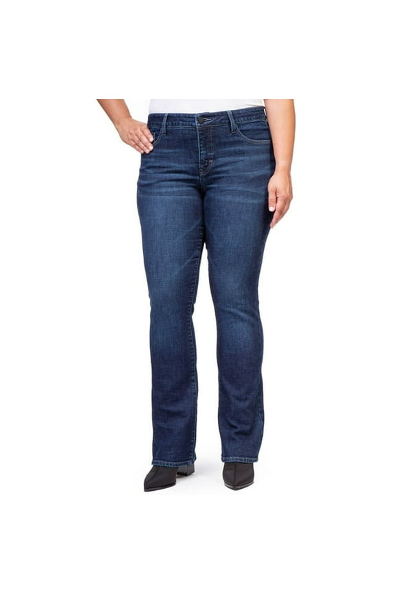 Women's Mid Rise Curvy Bootcut Jeans, Available in 30" and 32" Inseams