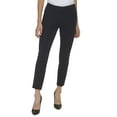 thumbnail image 1 of Women's Mid-Rise Side-Zip Flex Fit Pants Midnight 2, 1 of 1