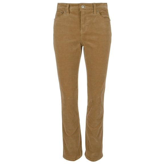 Women's Mid-Rise Straight Leg Stretch Corduroy Pants Cml 14W