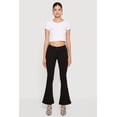 thumbnail image 1 of Women's Mid Rise Stretchy Carpenter Flare Leg Jeans, 1 of 5