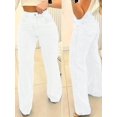 thumbnail image 1 of Women’s Mid Rise Wide Leg Denim Jeans Vintage Washed Leg Lengthening Figure Flattering Perfect for Y2K Streetwear Casual Days, 1 of 6