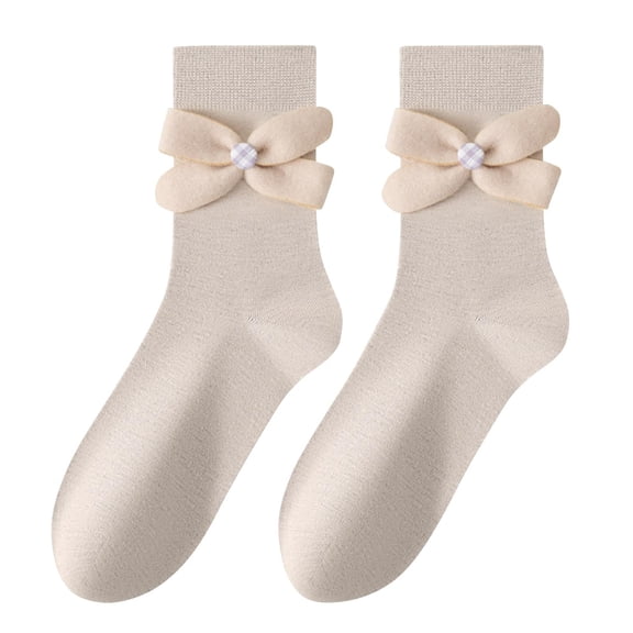 Women's Mid-Tube Socks Japanese Style Cute Women's Socks Plus Welvet Thick Socks