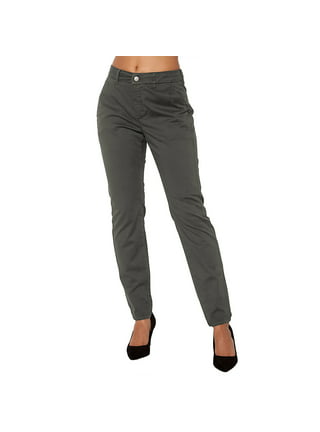 Women's Bootcut Pull-On Dress Pants Office Business Casual High Waist Yoga Work  Pants with Key Pocket Straight Leg 