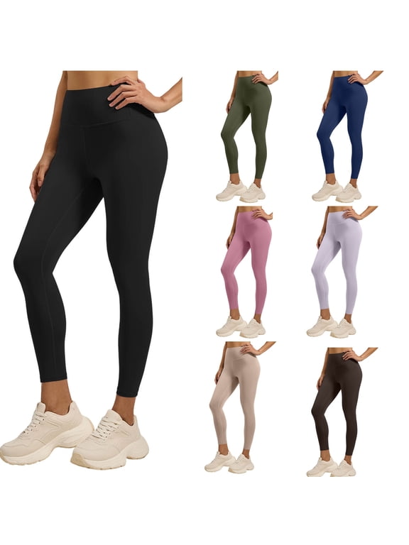 Women's Mid Waist Yoga Pants with Tummy Control, Soft Compression Capri Leggings for Running, Gym, Workout & Daily Wear, Side | TruHer,Purple L