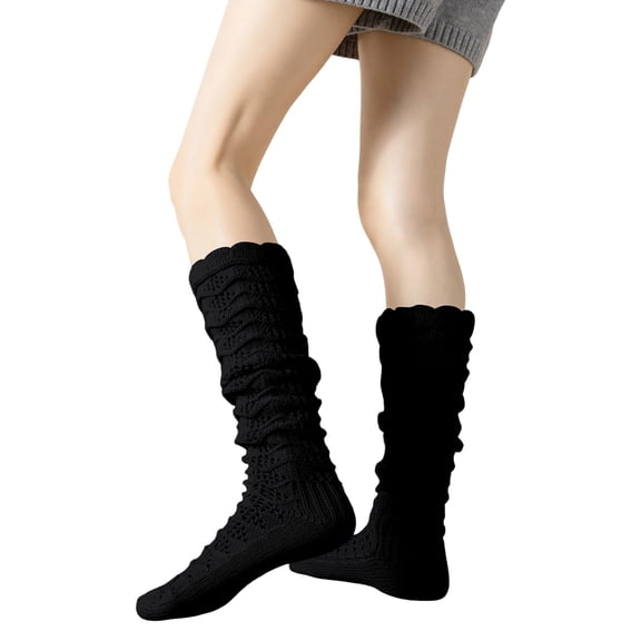 Women's Mid-calf Socks Cable Knit Boot Socks, Long Warm Fashion Leg Warmers Winter