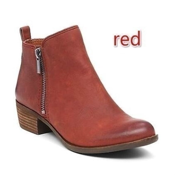 Women's Middle Mid Calf Boots-Duck Retro Winter Non Slip Shoes for Women Warm Boots for Women Womens chunky heelBoots