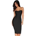 thumbnail image 1 of Women's Midi Cocktail Dresses Strapless Bandage Bodycon Dress Wedding Party Dress, 1 of 3