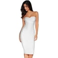 thumbnail image 1 of Women's Midi Cocktail Dresses Strapless Bandage Bodycon Dress Wedding Party Dress, 1 of 4
