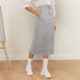 thumbnail image 1 of Women's Midi Skirt Drawstring High Waist Sweat Skirts With Pockets plus Size Tennis Skirt Satin Mini Skirt Denim Mini Skirt Split Skirt Skirts for Party Too Too Skirt for Women Yoga Skirt Girls Sequin, 1 of 3