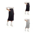 thumbnail image 1 of Women's Midi Skirt, Drawstring High Waist Sweat Skirts with Pockets, 1 of 4