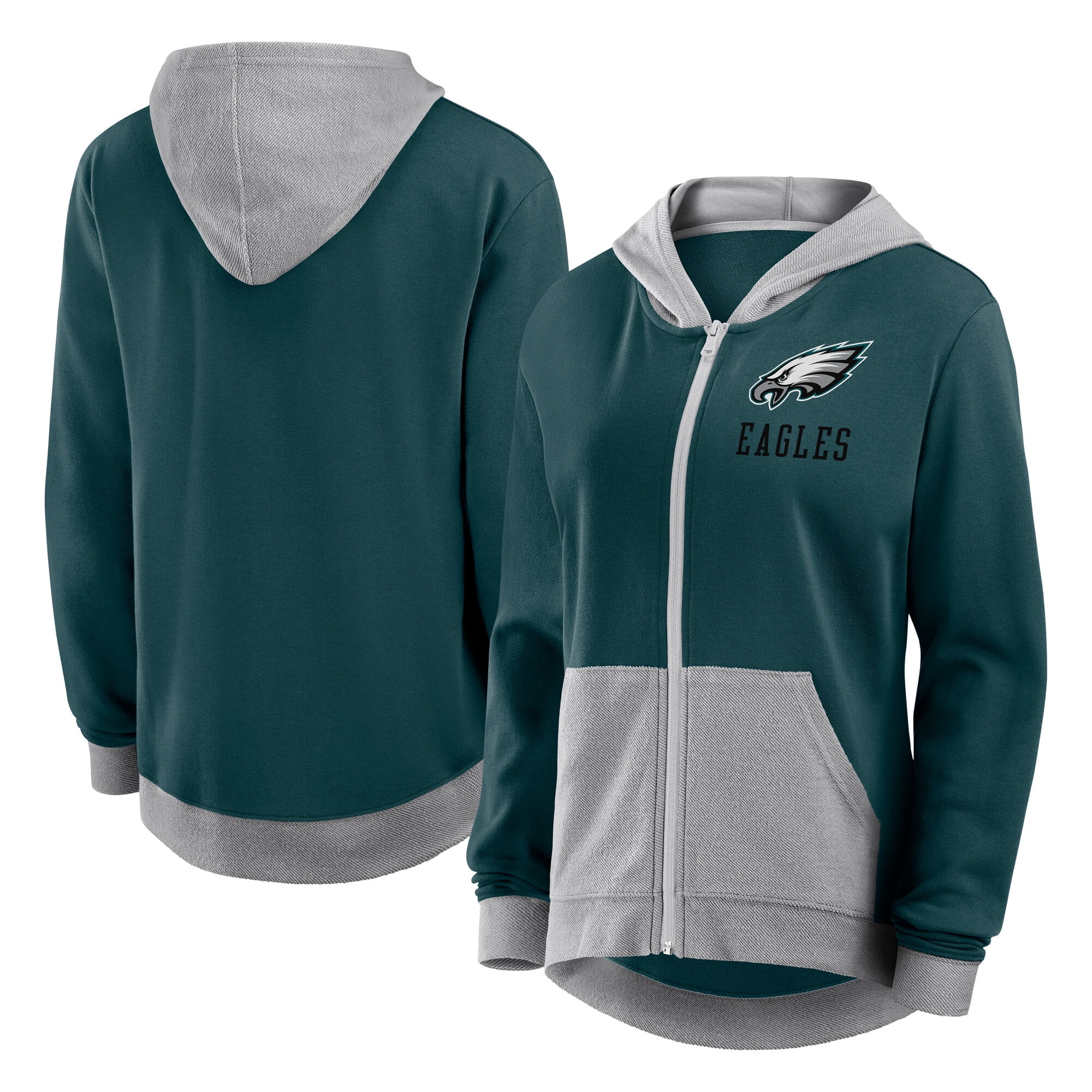 売れ筋商品|||ミッチェル&ネス カットソー トップス レディース Women's Gray Philadelphia Eagles Funnel Neck Pullover Hoodie Gray Women's Mitchell & Ness Gray Philadelphia Eagles Funnel Neck