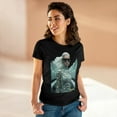 thumbnail image 1 of Women's Midweight Cotton T-Shirt Silver Futuristic Train Model 010, 1 of 5