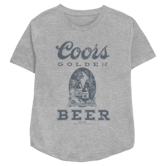 Women's Miller High Life Distressed Logo Graphic Tee Athletic Heather Small