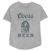 Womens Miller High Life Distressed Logo Graphic Tee Athletic Heather Small