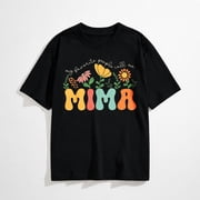 Women's Mima Graphic T-Shirt, My Favorite People Call Me Mima Casual Tee