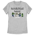 thumbnail image 1 of Women's Minecraft Adventure Mode Graphic Tee Athletic Heather 2X Large, 1 of 4