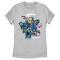thumbnail image 1 of Women's Minecraft Under the Sea  Graphic Tee Athletic Heather Small, 1 of 4