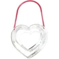 thumbnail image 1 of Women's Mini Heart Shaped Bag, Clear Acrylic Evening Clutch, Cute Heart Shaped Purse with Top Handle for Wedding Party, 1 of 6