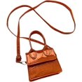 thumbnail image 1 of Women's Mini Top Handle Crossbody Bags Faux Leather Clutch Purse, 1 of 6