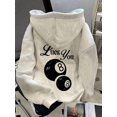 thumbnail image 1 of Women's Minimalist Printed Long Sleeve Hoodie Sweatshirt, 1 of 10