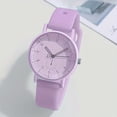 thumbnail image 1 of Women's Minimalist Quartz Watch, Pink Silicone Strap, Cute Round Dial, Arabic Numerals, for Daily & Formal Wear, Ideal Gift, 1 of 13