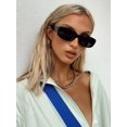 thumbnail image 1 of Women's Minimalist Square Metal Hinge Sunglasses for Daily Wear, Travel & Beach, 1 of 8