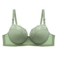 thumbnail image 1 of Women's Minimizer Bras Adjustable Straps One Piece Seamless Bra Support Push-Up Full Coverage Shelf Bras 18 Hour Full-Coverage Bra No Riding Up Ultra Comfort Soft Bralettes, 1 of 4