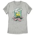 thumbnail image 1 of Women's Minions: The Rise of Gru Stuart Find Your Inner Minion  Graphic Tee Athletic Heather Medium, 1 of 4