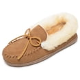 thumbnail image 1 of Minnetonka Womens Alpine Sheepskin Moccasin, Golden Tan, Size 11 Wide, 1 of 5
