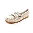 thumbnail image 1 of Minnetonka Women's Deerskin Soft-T Moccasin,White Deerskin,5.5 M US, 1 of 5